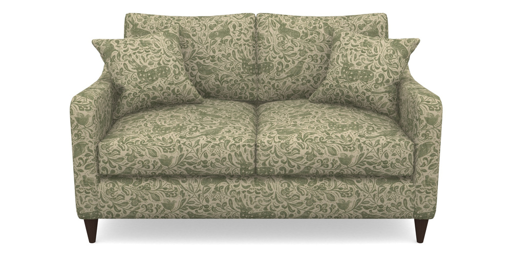 Product photograph of Rye 2 Seater Sofa In V A Drawn From Nature - Bird And Rabbit - Light Green from Sofas and Stuff Limited