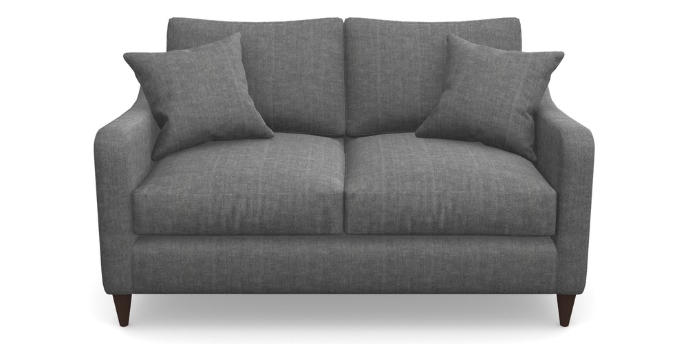 Product photograph of Rye 2 Seater Sofa In Super Soft Velvet - Steel from Sofas and Stuff Limited