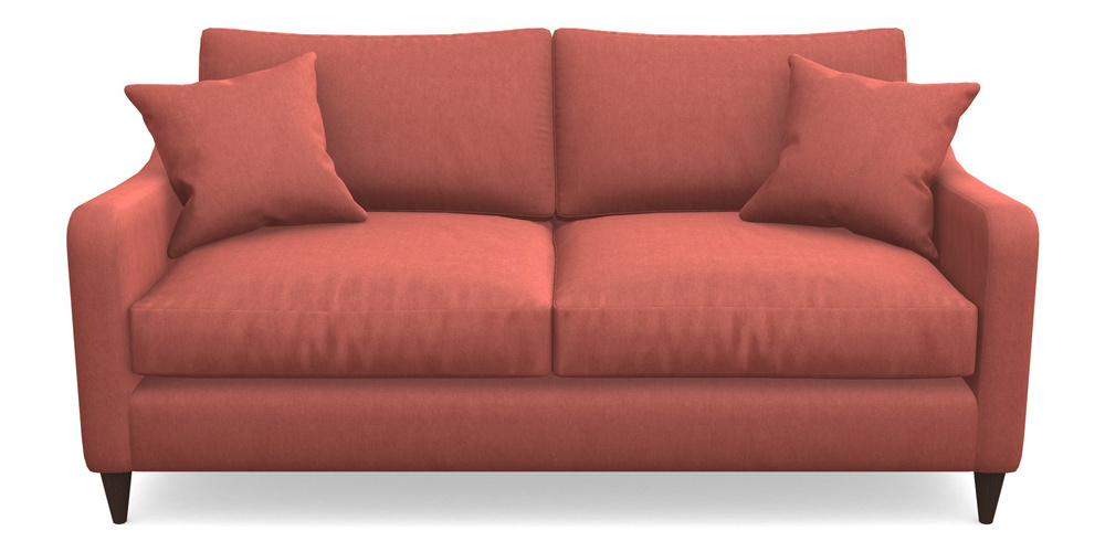 Product photograph of Rye 3 Seater Sofa In Clever Tough And Eco Velvet - Damson from Sofas and Stuff Limited