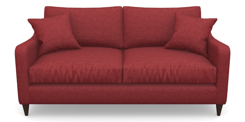 Product photograph of Rye 3 Seater Sofa In Easy Clean Plain - Claret from Sofas and Stuff Limited