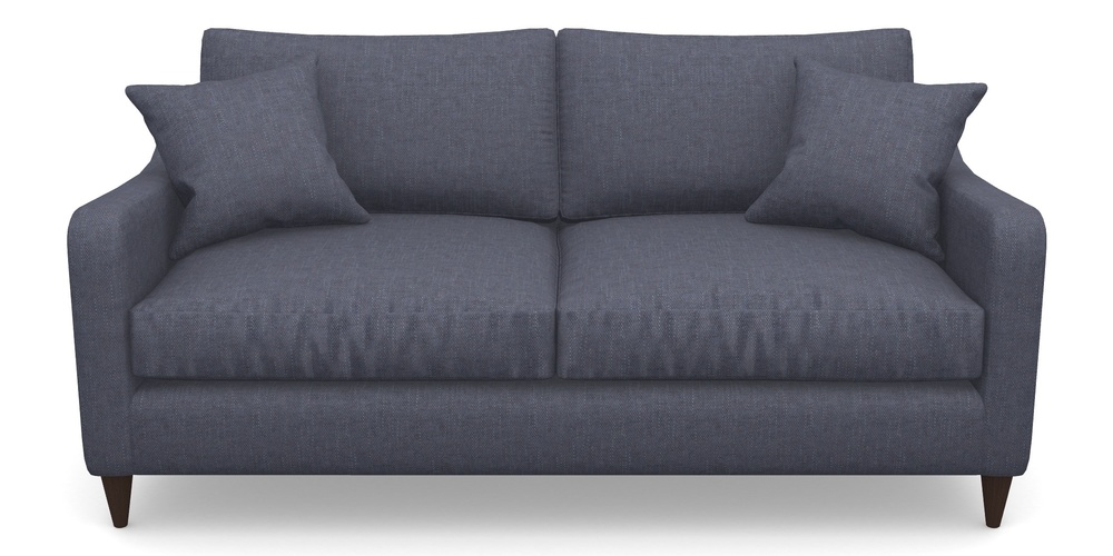 Product photograph of Rye 3 Seater Sofa In Easy Clean Plain - Navy from Sofas and Stuff Limited