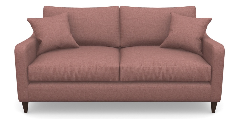 Product photograph of Rye 3 Seater Sofa In Easy Clean Plain - Rosewood from Sofas and Stuff Limited