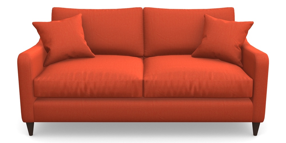 Product photograph of Rye 3 Seater Sofa In House Velvet - Terracotta from Sofas and Stuff Limited