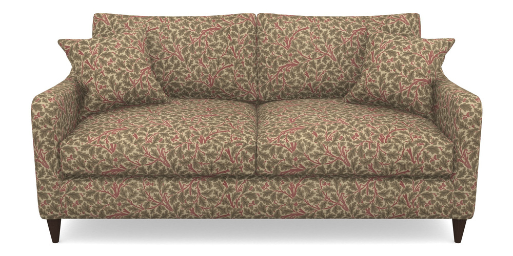 Product photograph of Rye 3 Seater Sofa In V A Drawn From Nature Collection - Oak Tree - Red from Sofas and Stuff Limited