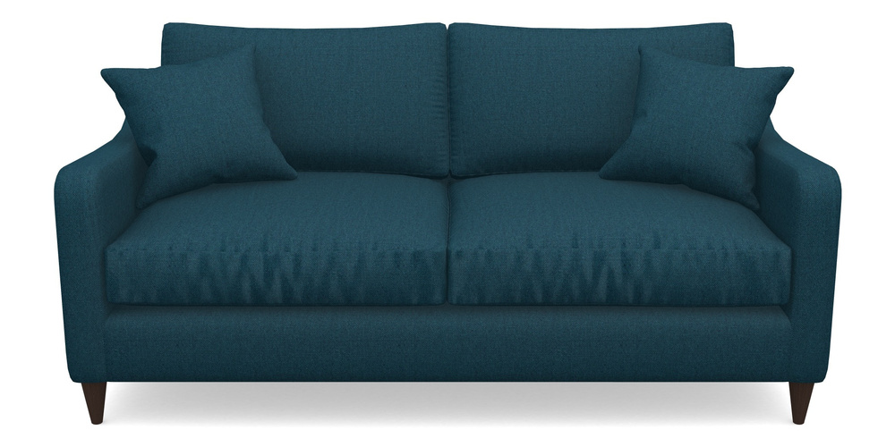 Product photograph of Rye 3 Seater Sofa In Plain Linen Cotton - Ink Pot from Sofas and Stuff Limited