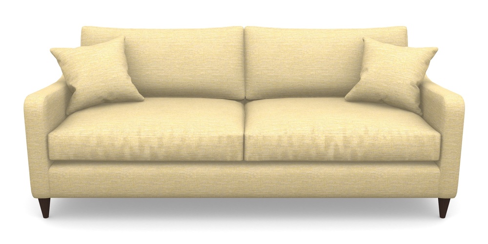 Product photograph of Rye 4 Seater Sofa In Aqua Clean Hove - Lemon from Sofas and Stuff Limited