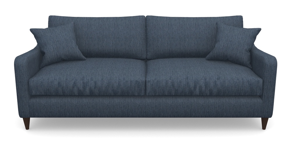 Product photograph of Rye 4 Seater Sofa In Aqua Clean Tenby - Navy from Sofas and Stuff Limited