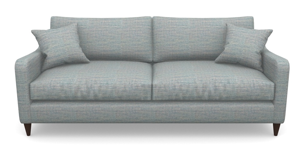 Product photograph of Rye 4 Seater Sofa In Basket Weave - Blue from Sofas and Stuff Limited