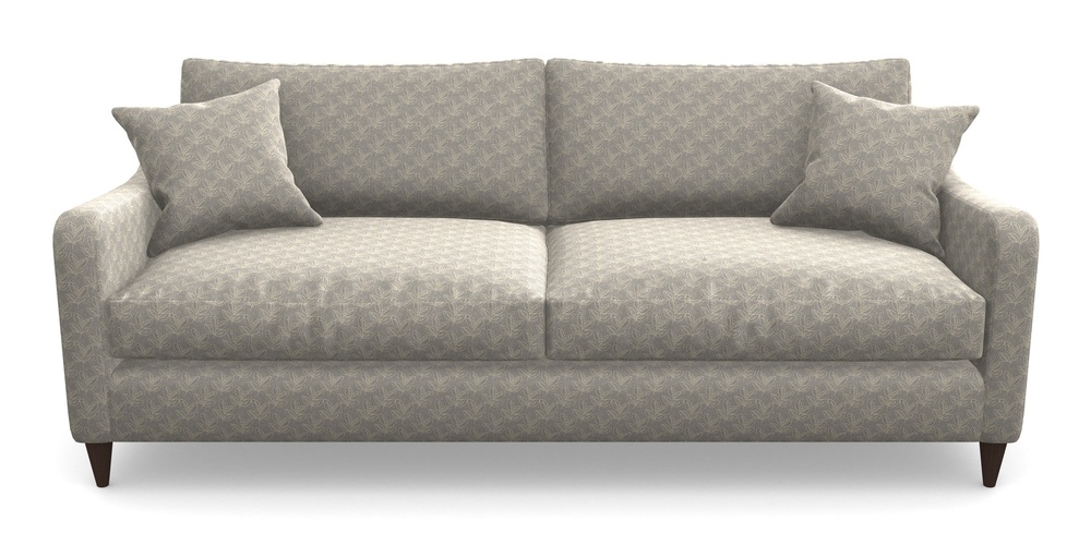 Product photograph of Rye 4 Seater Sofa In Cloth 21 - Decorative Leaf - Magnesium from Sofas and Stuff Limited