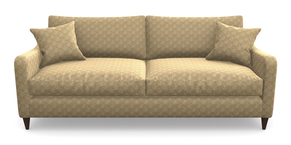 Product photograph of Rye 4 Seater Sofa In Cloth 21 - Decorative Leaf - Quince from Sofas and Stuff Limited