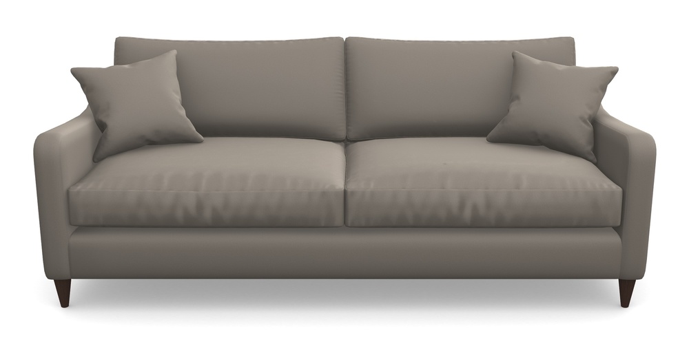 Product photograph of Rye 4 Seater Sofa In Clever Glossy Velvet - Mole from Sofas and Stuff Limited