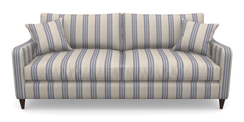 Product photograph of Rye 4 Seater Sofa In Cloth 18 Stripes - Bengal - Indigo from Sofas and Stuff Limited