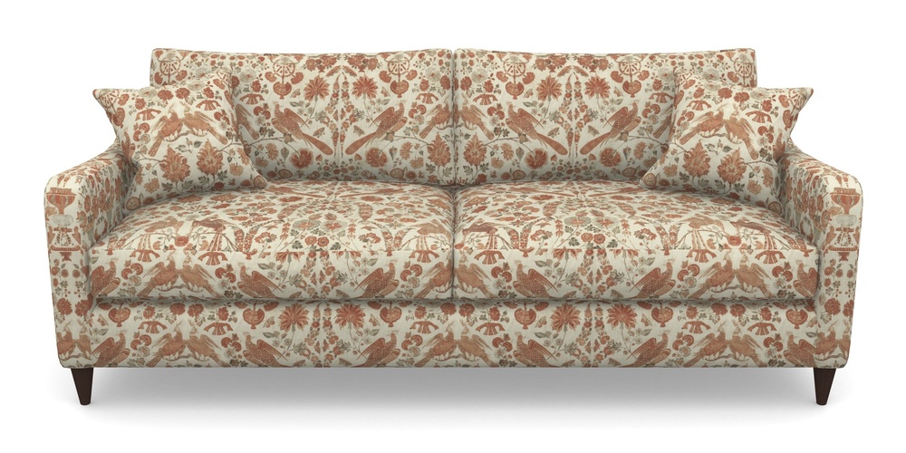 Product photograph of Rye 4 Seater Sofa In V A Brompton Collection - Coromandel - Terracotta from Sofas and Stuff Limited