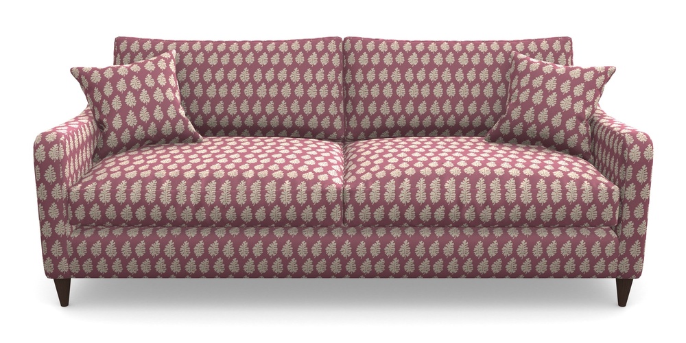 Product photograph of Rye 4 Seater Sofa In Cloth 21 - Oak Leaf - Cassis from Sofas and Stuff Limited