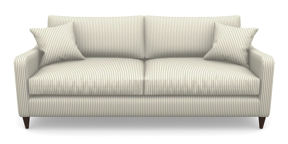 Product photograph of Rye 4 Seater Sofa In Cotton Stripe - Airforce from Sofas and Stuff Limited