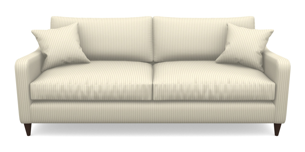 Product photograph of Rye 4 Seater Sofa In Cotton Stripe - Grey from Sofas and Stuff Limited