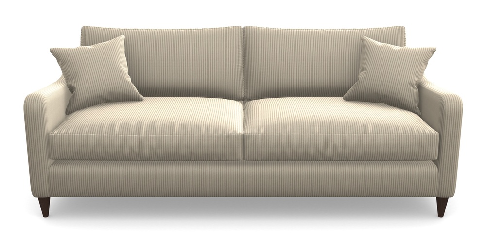 Product photograph of Rye 4 Seater Sofa In Cloth 21 - Simple Stripe - Beech from Sofas and Stuff Limited