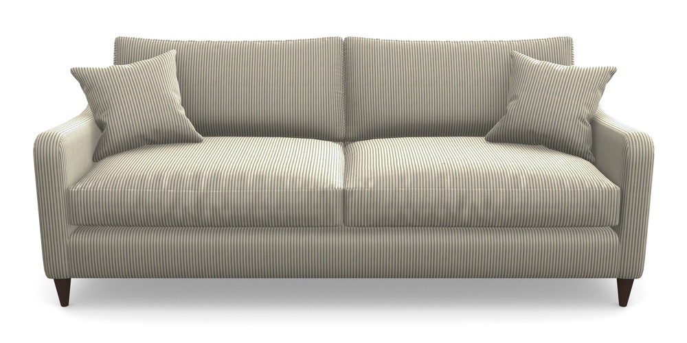 Product photograph of Rye 4 Seater Sofa In Cloth 21 - Simple Stripe - Bilberry from Sofas and Stuff Limited