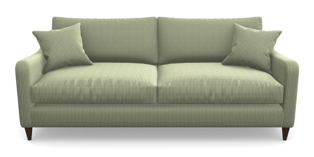 Product photograph of Rye 4 Seater Sofa In Cloth 21 - Simple Stripe - Forest from Sofas and Stuff Limited