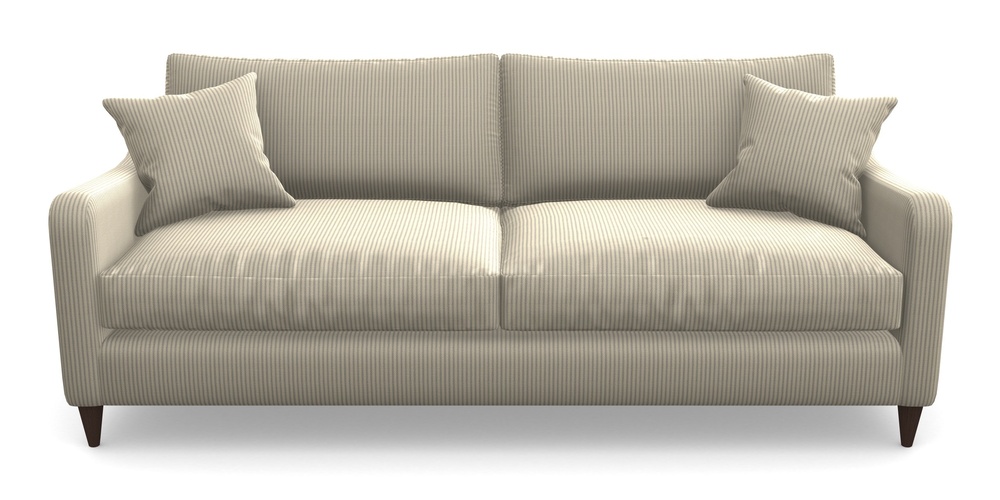 Product photograph of Rye 4 Seater Sofa In Cloth 21 - Simple Stripe - Magnesium from Sofas and Stuff Limited