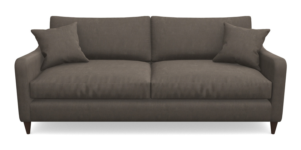 Product photograph of Rye 4 Seater Sofa In Clever Tough And Eco Velvet - Chrome from Sofas and Stuff Limited