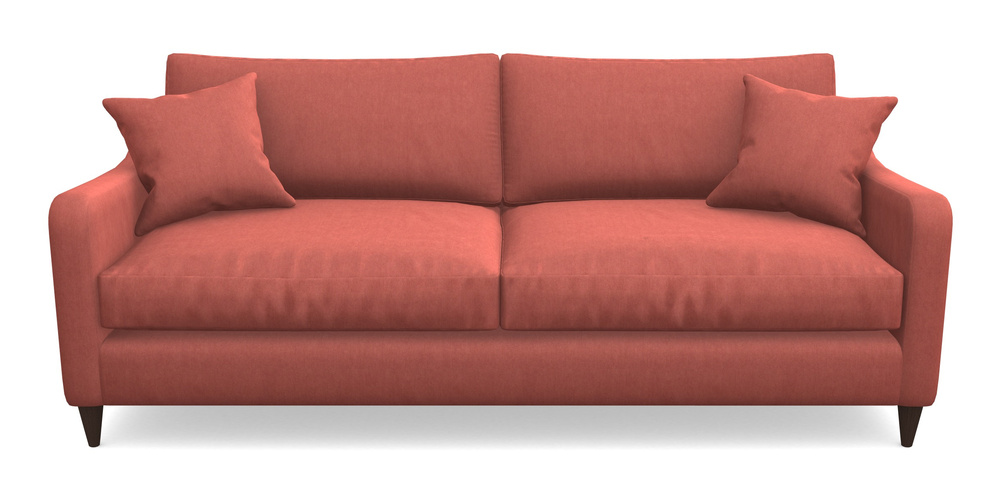 Product photograph of Rye 4 Seater Sofa In Clever Tough And Eco Velvet - Damson from Sofas and Stuff Limited