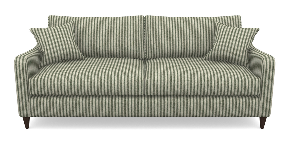 Product photograph of Rye 4 Seater Sofa In Cloth 22 - Pinstripe - Courgette from Sofas and Stuff Limited