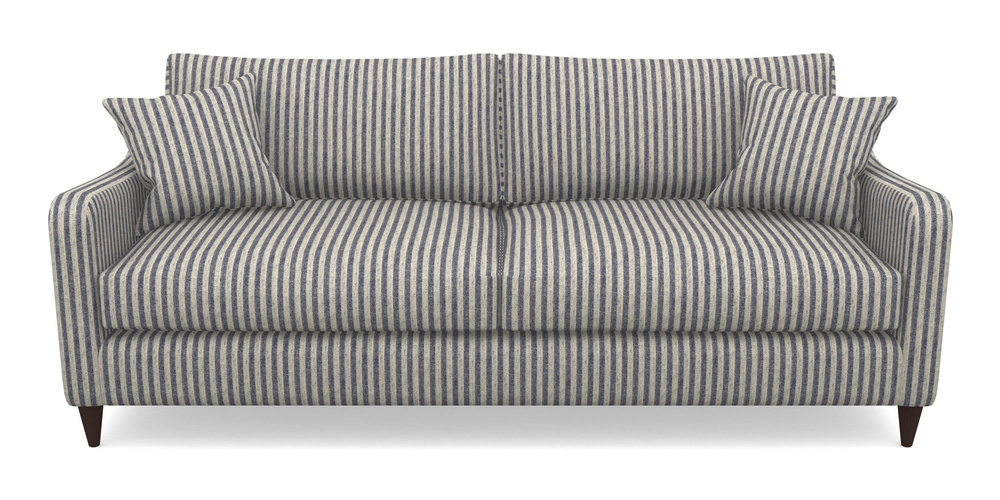 Product photograph of Rye 4 Seater Sofa In Cloth 22 - Pinstripe - Deep Water from Sofas and Stuff Limited