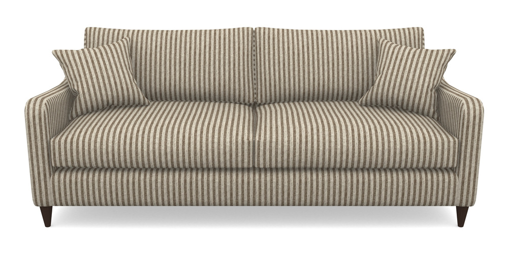 Product photograph of Rye 4 Seater Sofa In Cloth 22 - Pinstripe - Peat from Sofas and Stuff Limited