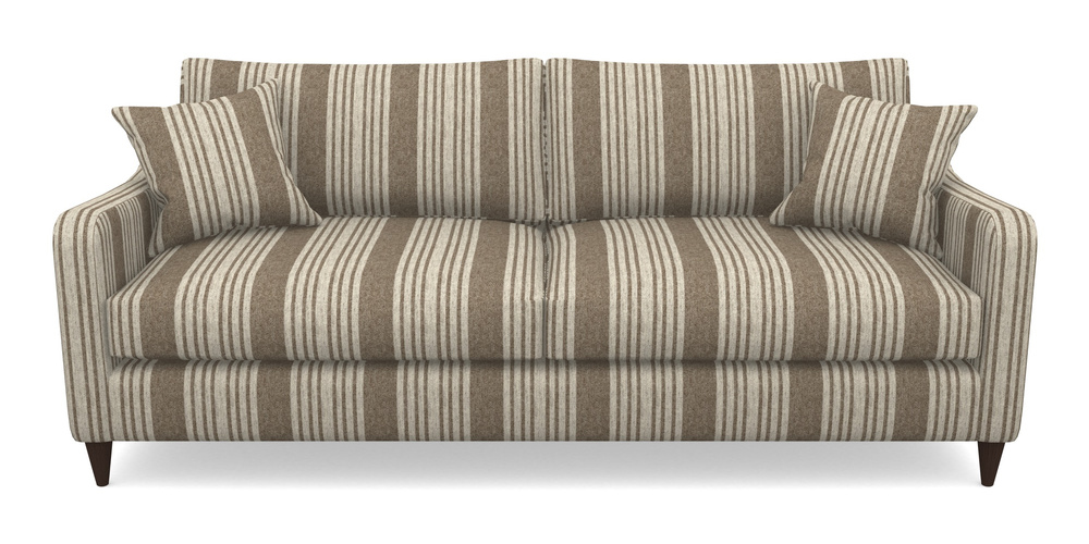 Product photograph of Rye 4 Seater Sofa In Cloth 22 - Bayadere - Peat from Sofas and Stuff Limited