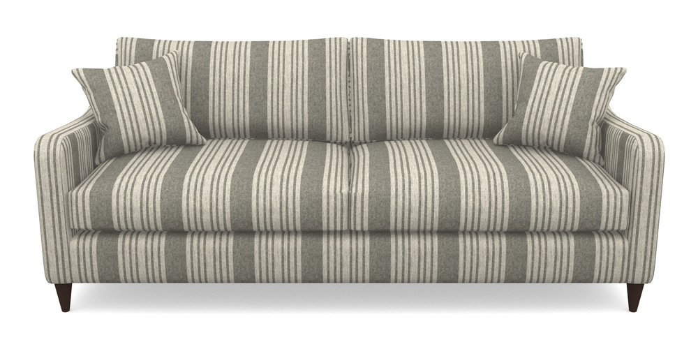 Product photograph of Rye 4 Seater Sofa In Cloth 22 - Bayadere - Seal from Sofas and Stuff Limited