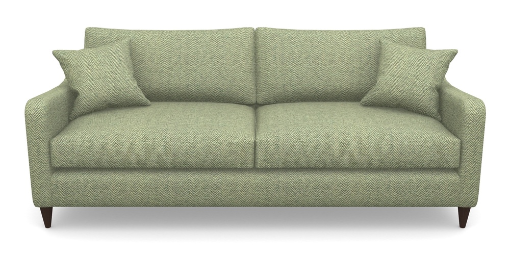 Product photograph of Rye 4 Seater Sofa In Dundee Herringbone - Sage from Sofas and Stuff Limited