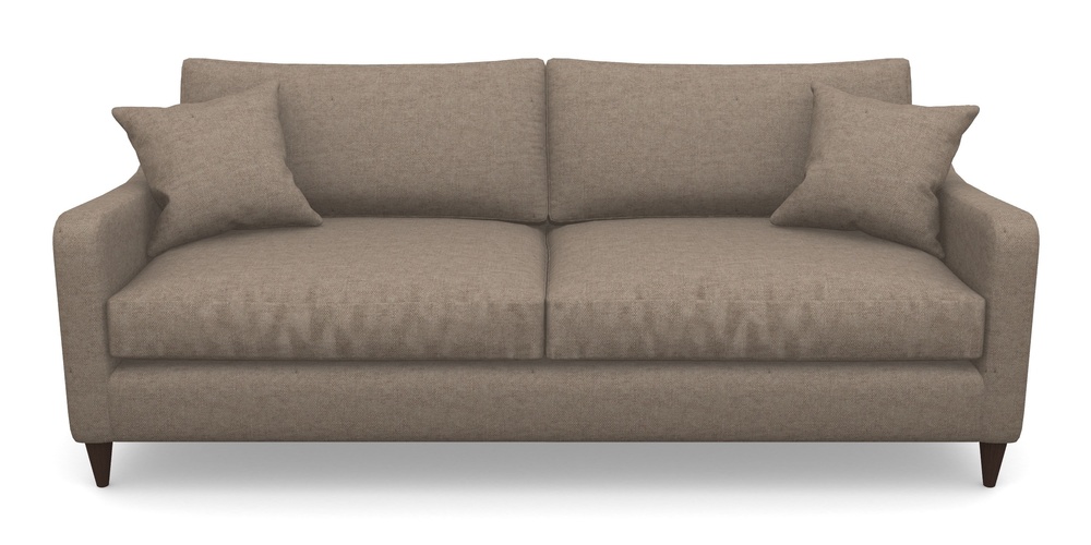 Product photograph of Rye 4 Seater Sofa In Easy Clean Plain - Camel from Sofas and Stuff Limited