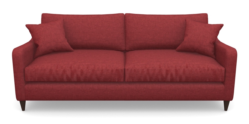Product photograph of Rye 4 Seater Sofa In Easy Clean Plain - Claret from Sofas and Stuff Limited