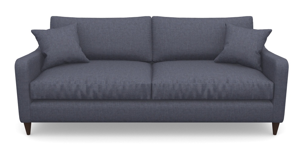 Product photograph of Rye 4 Seater Sofa In Easy Clean Plain - Navy from Sofas and Stuff Limited
