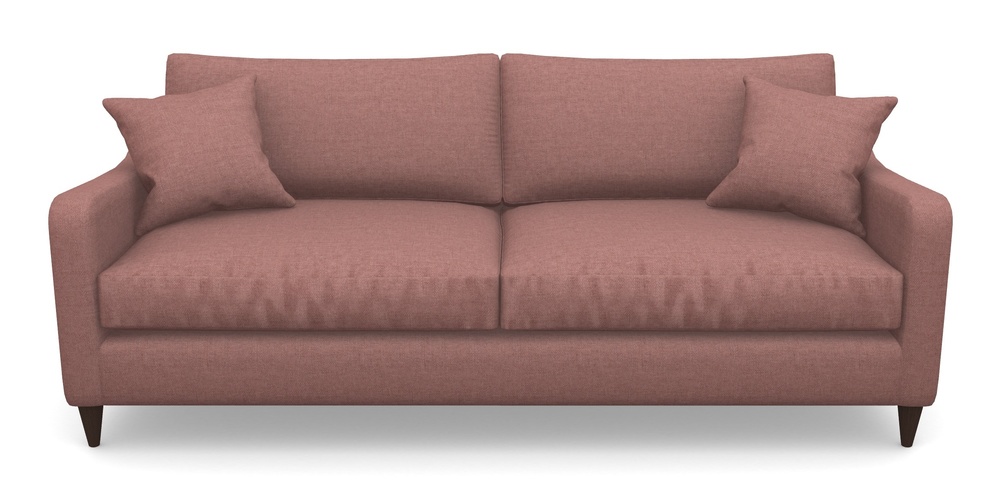 Product photograph of Rye 4 Seater Sofa In Easy Clean Plain - Rosewood from Sofas and Stuff Limited