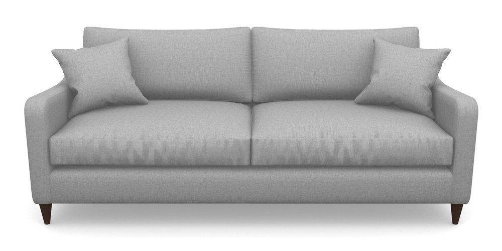 Product photograph of Rye 4 Seater Sofa In Easy Clean Plain - Silver from Sofas and Stuff Limited