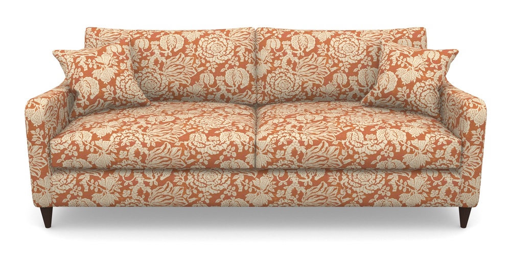 Product photograph of Rye 4 Seater Sofa In V A Brompton Collection - Flowering Kale - Terracotta from Sofas and Stuff Limited