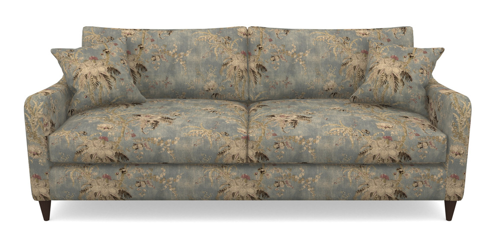 Product photograph of Rye 4 Seater Sofa In Floral Linen - Zefferino Danish Girl from Sofas and Stuff Limited