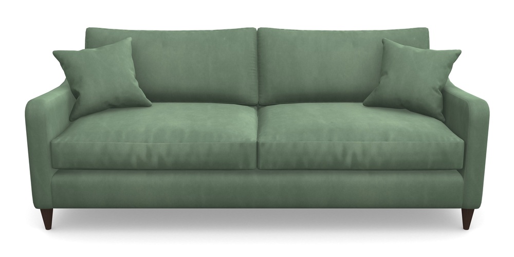 Product photograph of Rye 4 Seater Sofa In House Clever Velvet - Celadon from Sofas and Stuff Limited