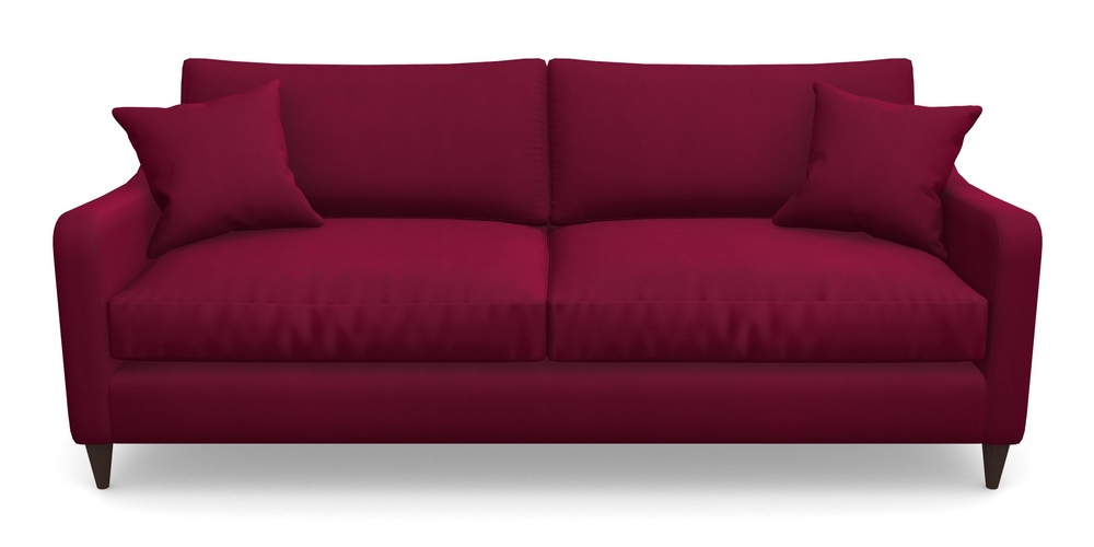 Product photograph of Rye 4 Seater Sofa In House Clever Velvet - Wine from Sofas and Stuff Limited