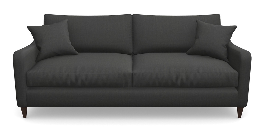 Product photograph of Rye 4 Seater Sofa In House Velvet - Charcoal from Sofas and Stuff Limited