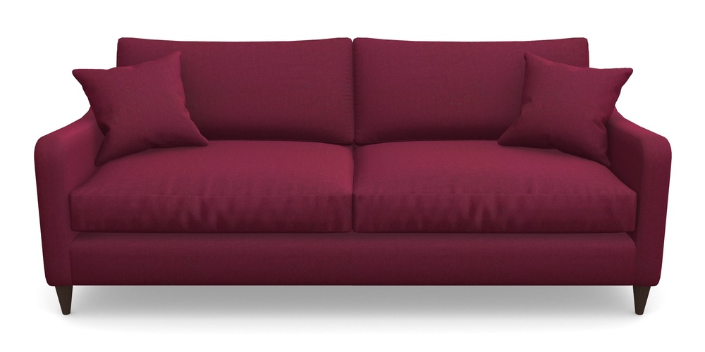 Product photograph of Rye 4 Seater Sofa In House Velvet - Claret from Sofas and Stuff Limited