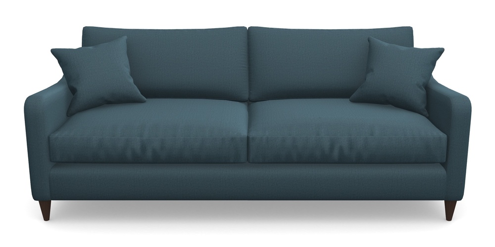 Product photograph of Rye 4 Seater Sofa In House Velvet - Petrol from Sofas and Stuff Limited