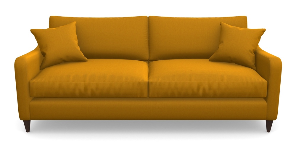 Product photograph of Rye 4 Seater Sofa In House Velvet - Saffron from Sofas and Stuff Limited