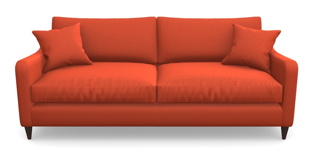 Product photograph of Rye 4 Seater Sofa In House Velvet - Terracotta from Sofas and Stuff Limited