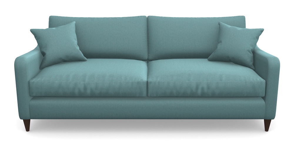 Product photograph of Rye 4 Seater Sofa In House Velvet - Wedgewood from Sofas and Stuff Limited