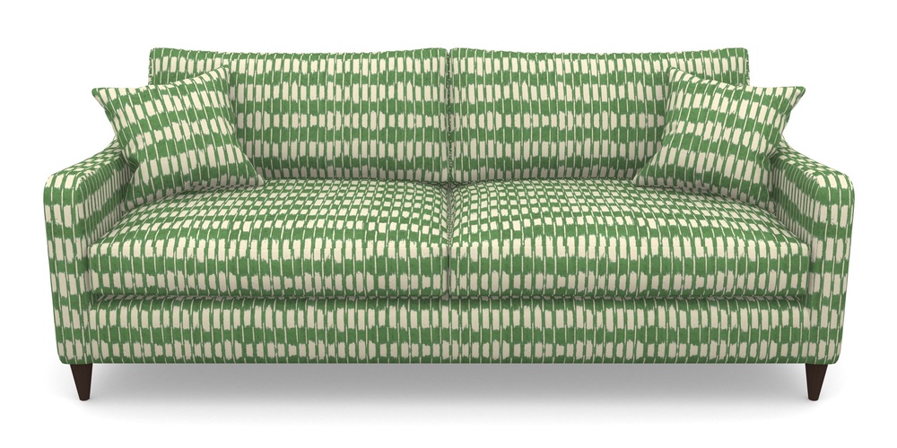 Product photograph of Rye 4 Seater Sofa In V A Brompton Collection - Ikat - Basil from Sofas and Stuff Limited