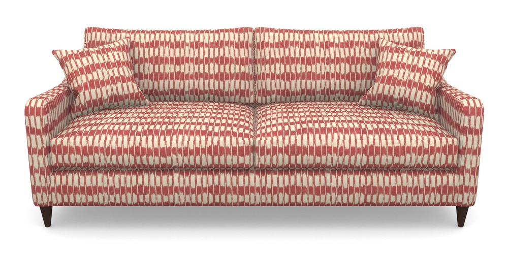 Product photograph of Rye 4 Seater Sofa In V A Brompton Collection - Ikat - Chilli from Sofas and Stuff Limited