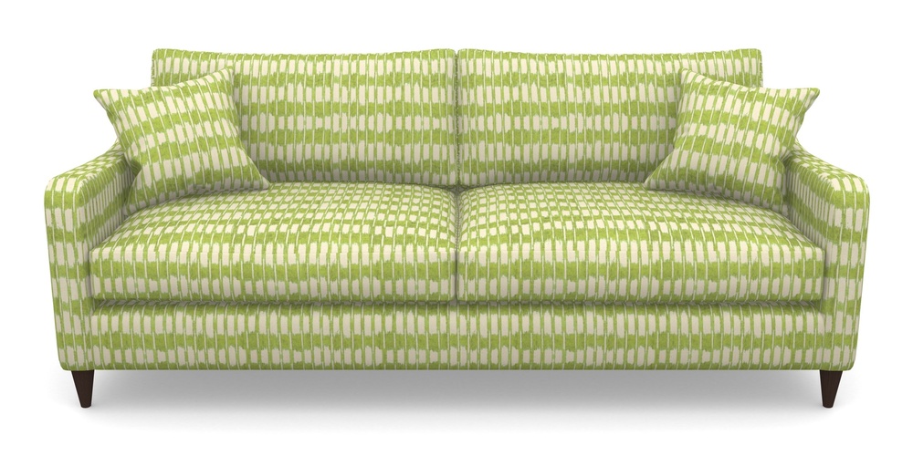 Product photograph of Rye 4 Seater Sofa In V A Brompton Collection - Ikat - Lime from Sofas and Stuff Limited